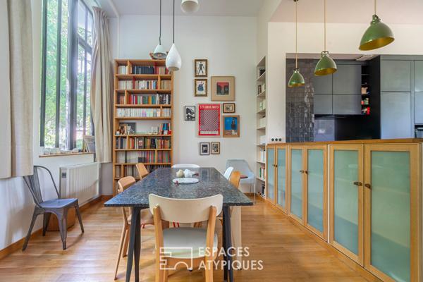 Loft en duplex avec jardin