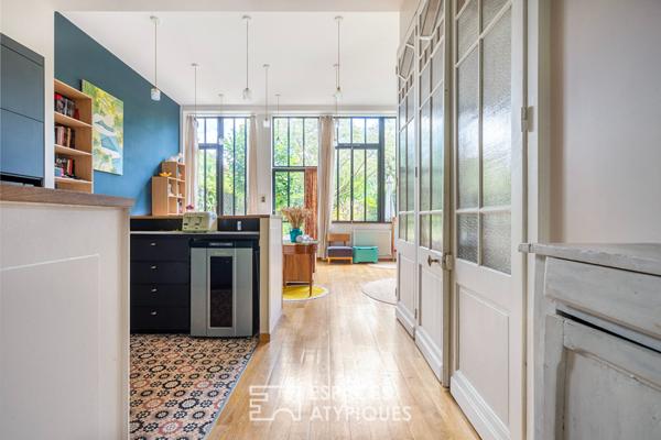 Loft en duplex avec jardin