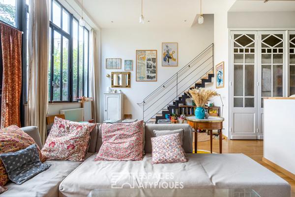 Loft en duplex avec jardin