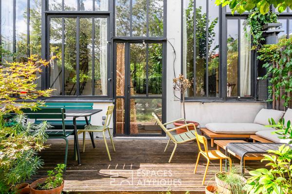 Loft en duplex avec jardin