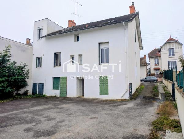 Maison 7 pièces, 6 chambres, terrain, garage.