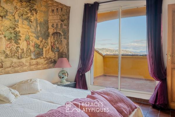 Villa Vue Mer Panoramique à La Nartelle avec Piscine et Sauna