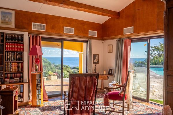 Villa Vue Mer Panoramique à La Nartelle avec Piscine et Sauna