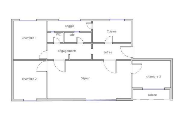 Appartement à vendre 4 pièces 62 m² Vitry-sur-Seine