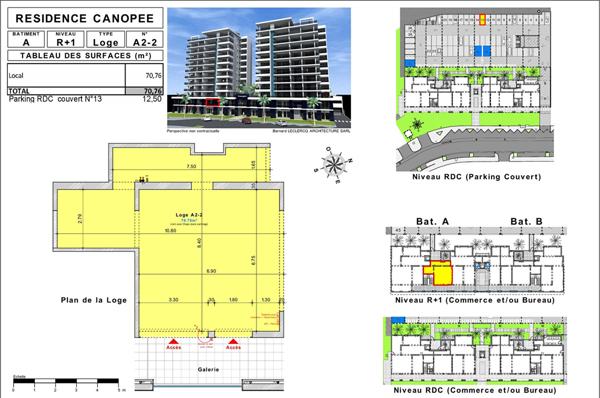 Achat local commercial près de FORT DE FRANCE - 71 m² - 230 000 €