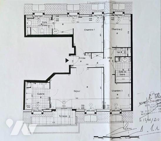Puteaux, les Bergères - 4 pièces 90m² avec terrasse 7m² au 7e étage