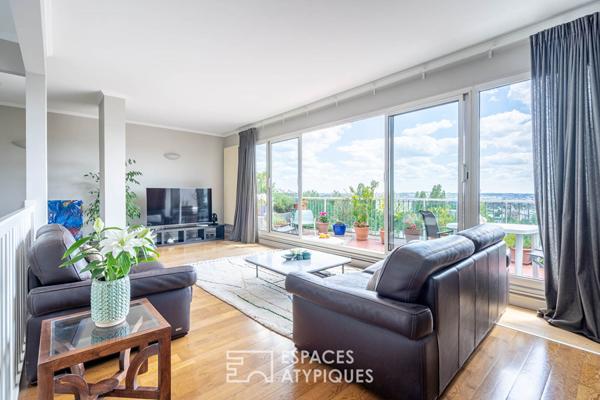 Duplex en dernier étage avec terrasse plein sud