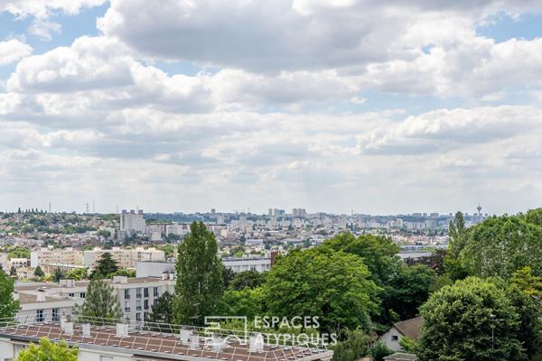 Duplex en dernier étage avec terrasse plein sud