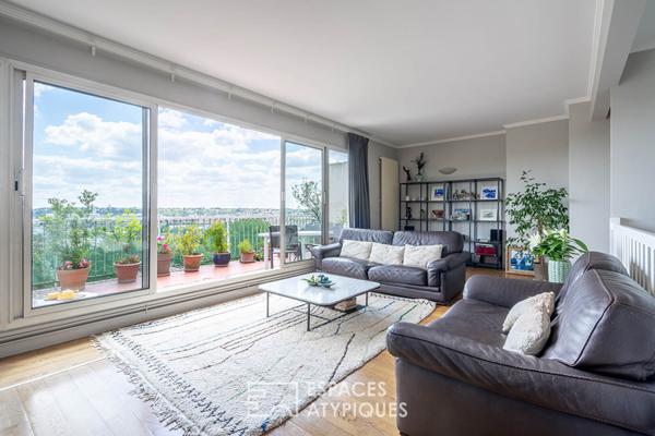 Duplex en dernier étage avec terrasse plein sud