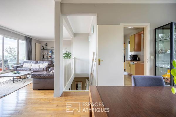 Duplex en dernier étage avec terrasse plein sud