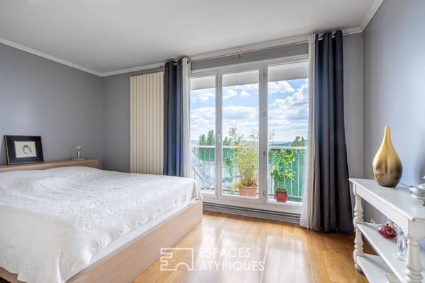 Duplex en dernier étage avec terrasse plein sud