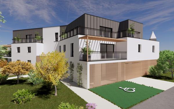 Appartement à vendre    2 pièces • 43,92 m2 Saint-André-des-Eaux