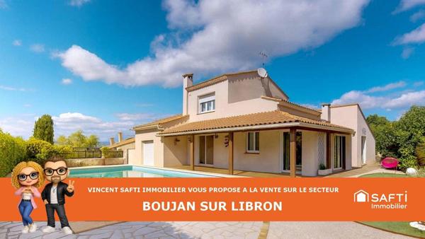 BOUJAN SUR LIBRON - VILLA 220 M² - T6 - PISCINE