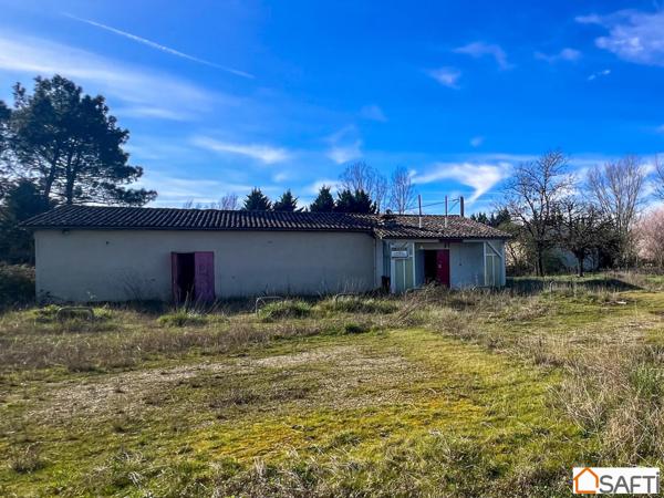 Bâtiment 225 m2 sur terrain de 4000 m2