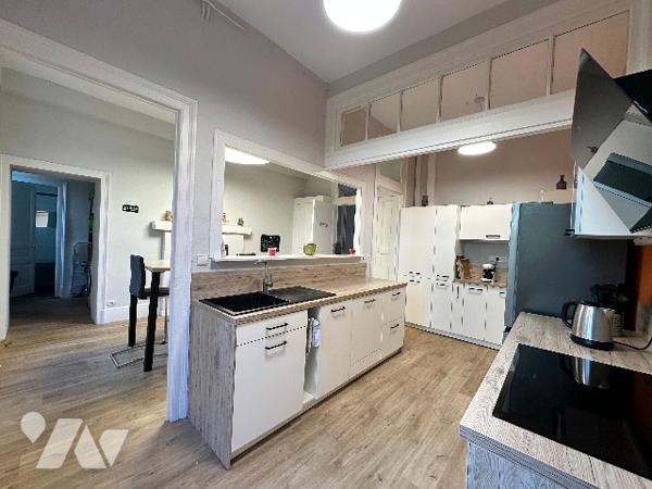 DOLE- Appartement de caractère 207 m², 8 pièces, 4 chambres, un bureau, jardin et caves voûtées