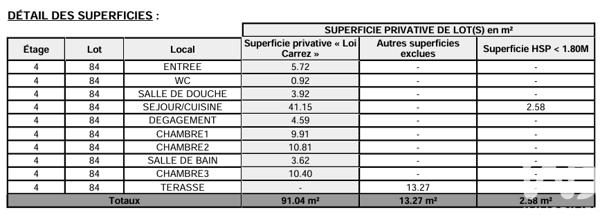 Appartement à vendre 4 pièces 93 m² Bezons