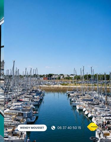 Appartement T3 atypique en duplex avec vue sur le port et l'océan au coeur du Port du Crouesty