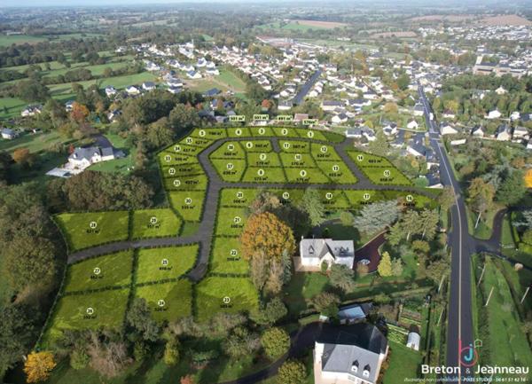 Terrain constructible viabilisé de 658 m² à Montsûrs