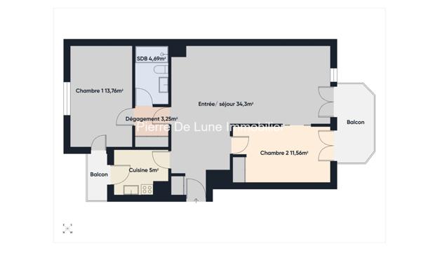 Appartement À vendre 3 pièce(s) 72 m²