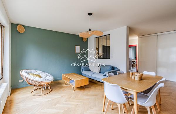 Lumineux T4 de 90,45 m² au calme et dans la verdure – Plein centre de Tassin-la-Demi-Lune