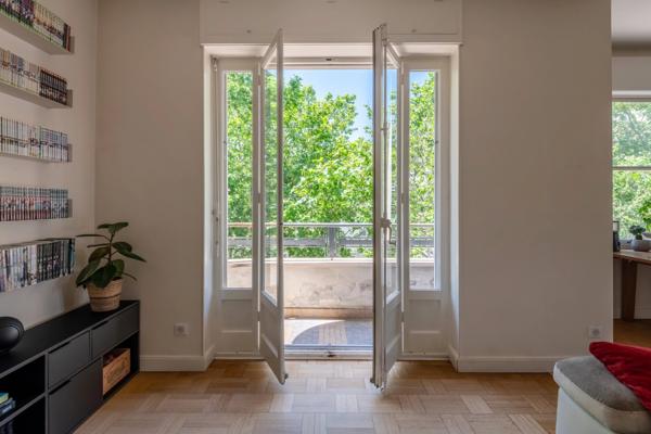 Lyon 3ème - Appartement de 135,45 m² - 3 chambres - Balcons - Cave