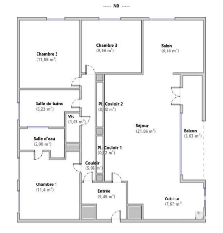 Appartement à vendre 4 pièces 91 m² Bourg-en-Bresse
