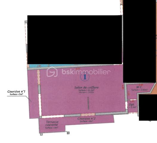 Local d activites de 49 m²