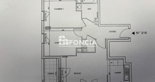 À vendre Appartement 3 pièces 59.27 m² - Cergy 95800