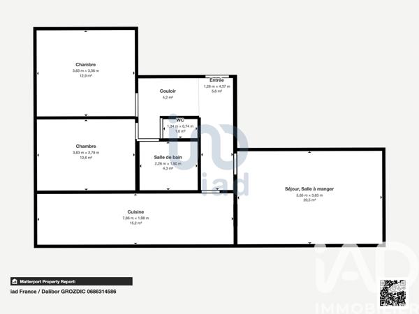 Appartement à vendre 3 pièces 73 m² Chevilly-Larue