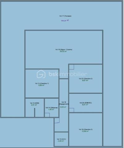 Appartement de 93,36 m²