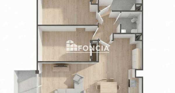 À vendre Appartement 3 pièces 58 m² - Thonon-les-bains 74200