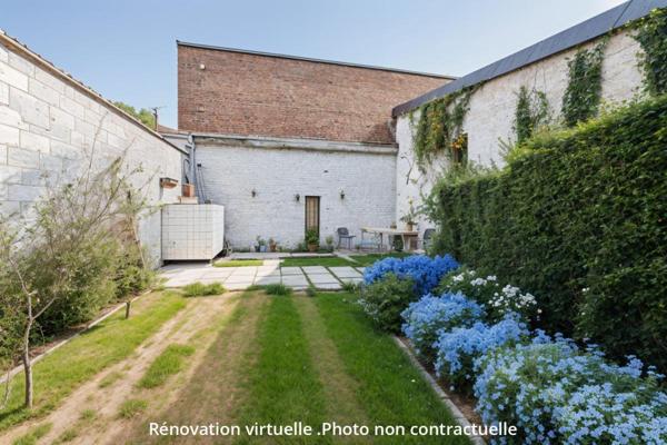 Maison  136m2 , 3 chambres , garage , cour de 70m2 en hyper centre-ville d'Amiens