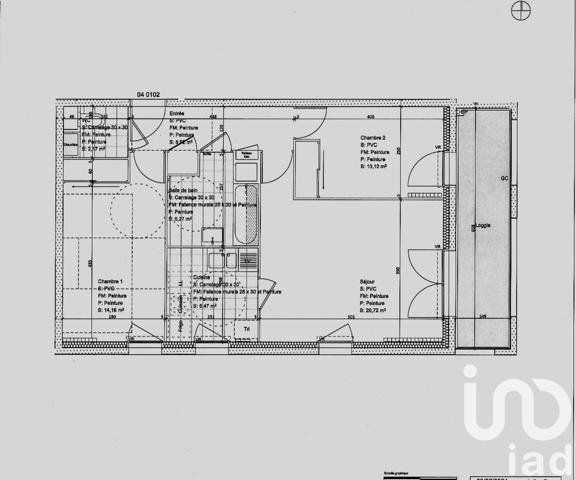 Appartement à vendre 3 pièces 65 m² Trappes