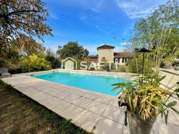 Propriété de charme en pierre avec trois logements, piscine et terrain de 8 000 m² – À 7 minutes de Condom