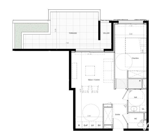 Appartement à vendre 2 pièces 48 m² Baillargues