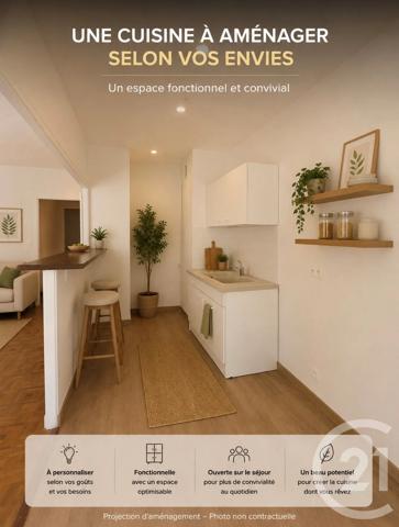 Appartement T2 à vendre  2 pièces - 44,55 m 2   MARSEILLE  - 13004
