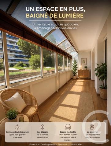 Appartement T2 à vendre  2 pièces - 44,55 m 2   MARSEILLE  - 13004