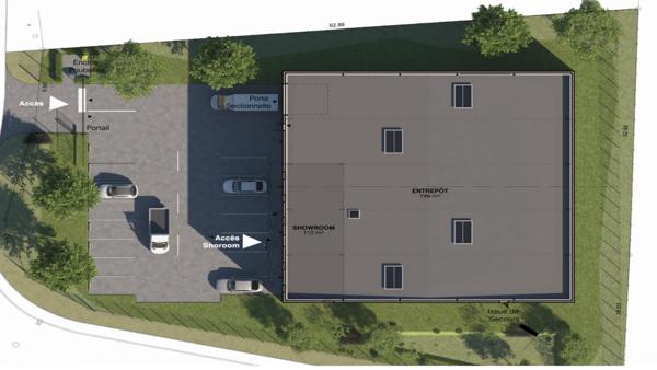Carvin – Parc du Petit Brulard | Bâtiment neuf 1 023 m² divisible dès 500 m² | À vendre