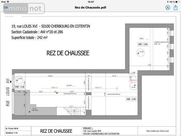 Fonds et/ou murs commerciaux à louer à Cherbourg-en-Cotentin dans la Manche (50100), ref : 50040-L203