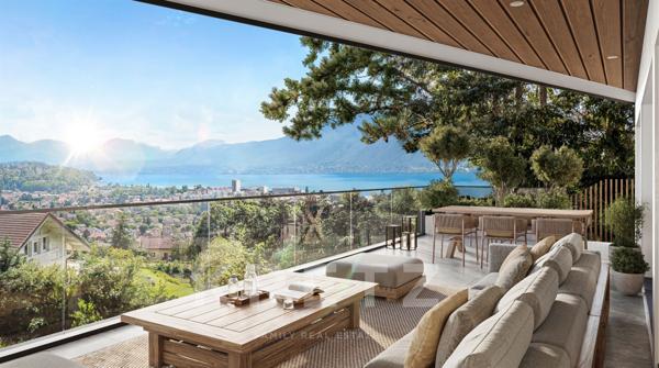 Aix-les-Bains – villa contemporaine avec piscine intérieure et vue panoramique sur le lac