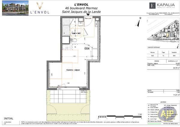 Vente appartement Rennes : 185 000 € - AJP Immobilier Pacé