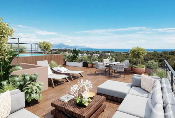 Appartement F3 à vendre  3 pièces - 63,84 m 2   ANTIBES  - 06