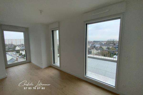 Appartement Rennes 5 pièces - 96.36 m² - Quartier Sainte Thérèse - Dernier étage - Grande terrasse
