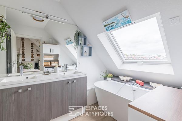 Duplex inversé avec terrasse et vues dégagées