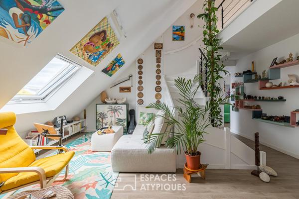 Duplex inversé avec terrasse et vues dégagées