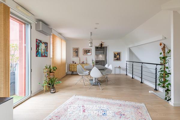 Duplex inversé avec terrasse et vues dégagées
