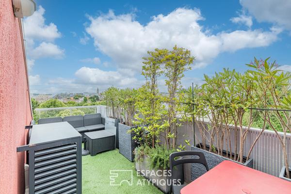 Duplex inversé avec terrasse et vues dégagées