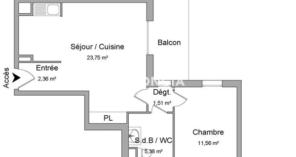 Location Appartement 2 pièces 44.56 m² - Châtillon 92320