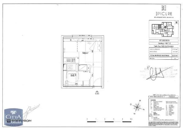 Appartement à louer 1 pièce 23.39m² Villejuif (94800)