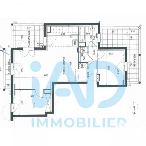 Appartement à vendre 3 pièces 59,25 m² Magny-le-Hongre